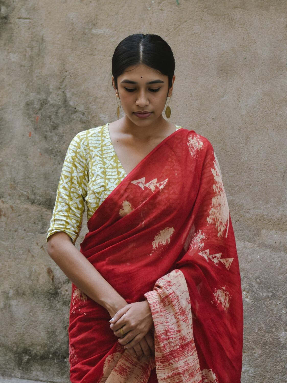 Blissful Claret Saree