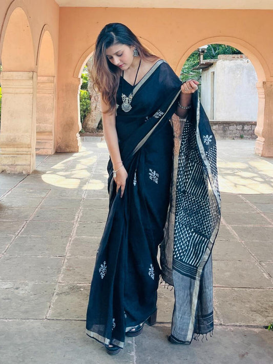 Cocktail Midnight Saree