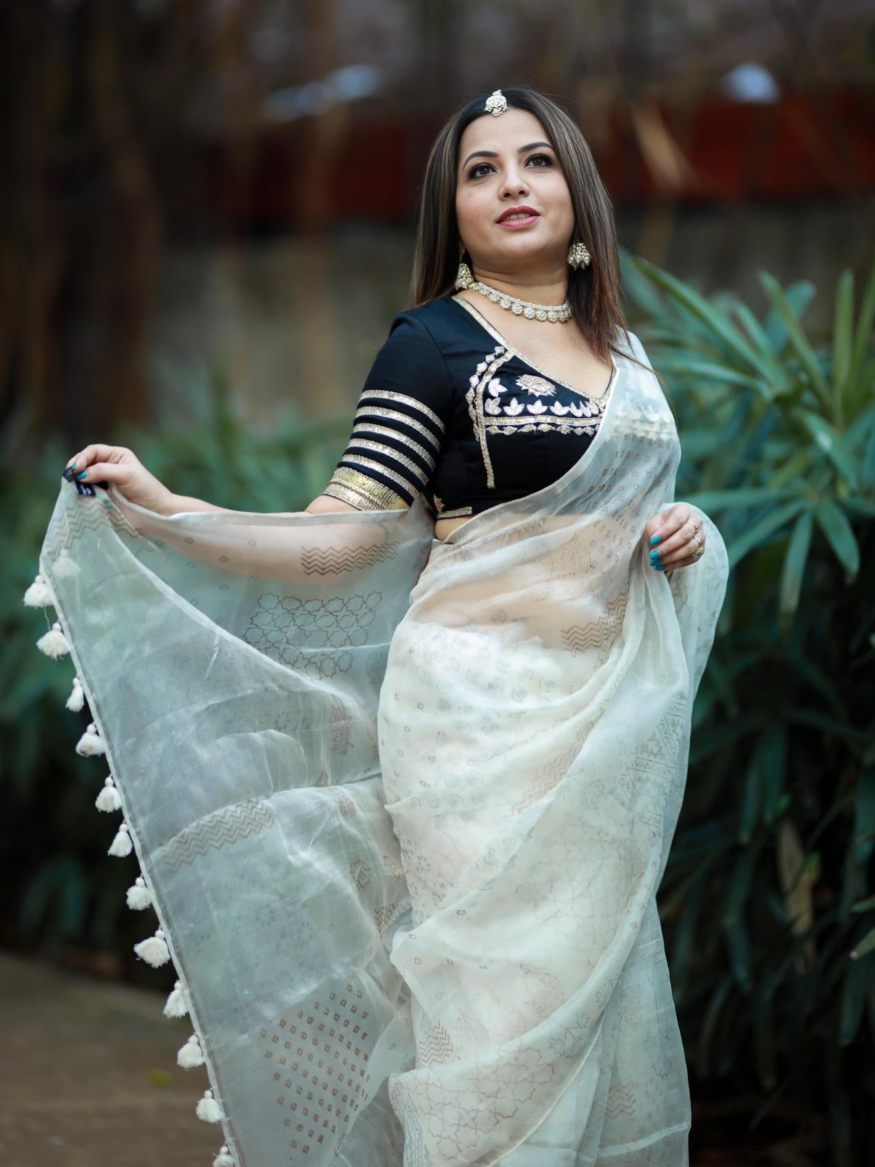 Pari Ivory Saree