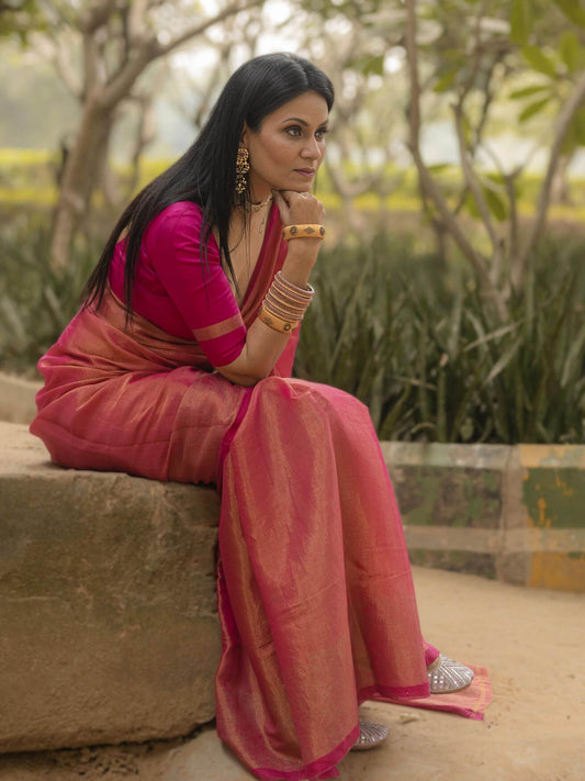 Bani Thani Rose Saree