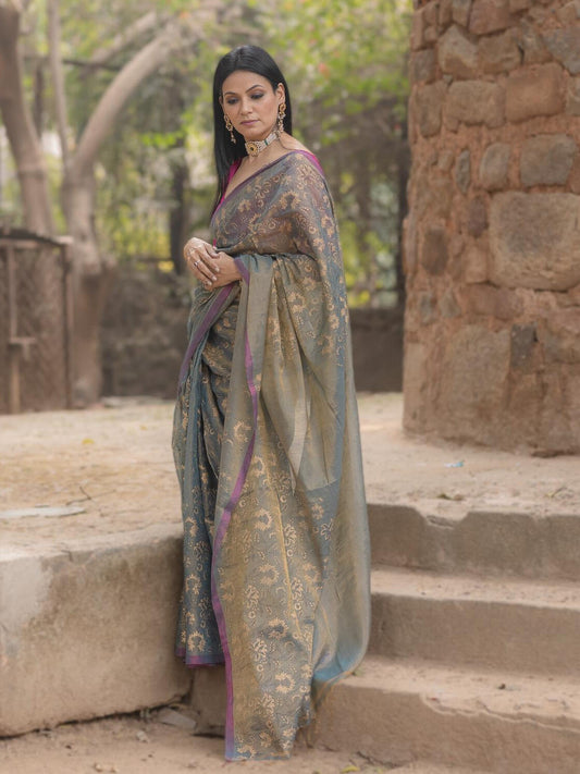 Bani Thani Grey Saree