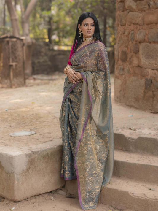Bani Thani Grey Saree