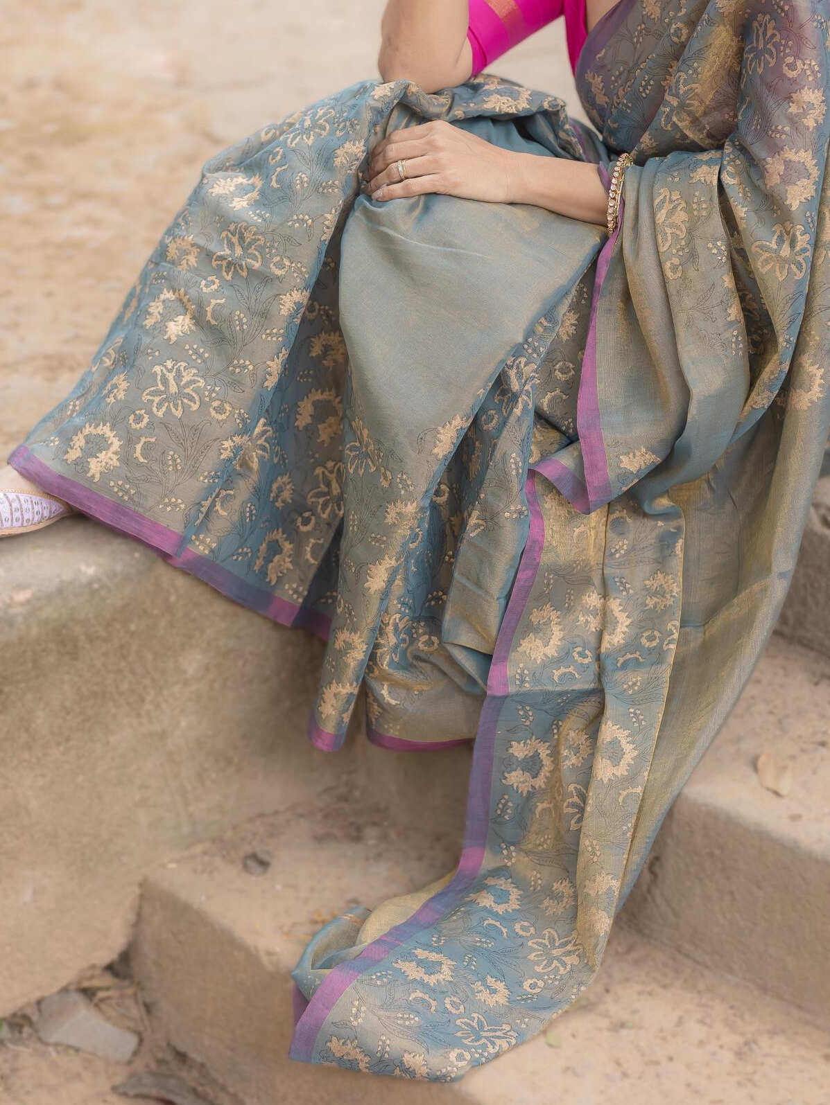 Bani Thani Grey Saree
