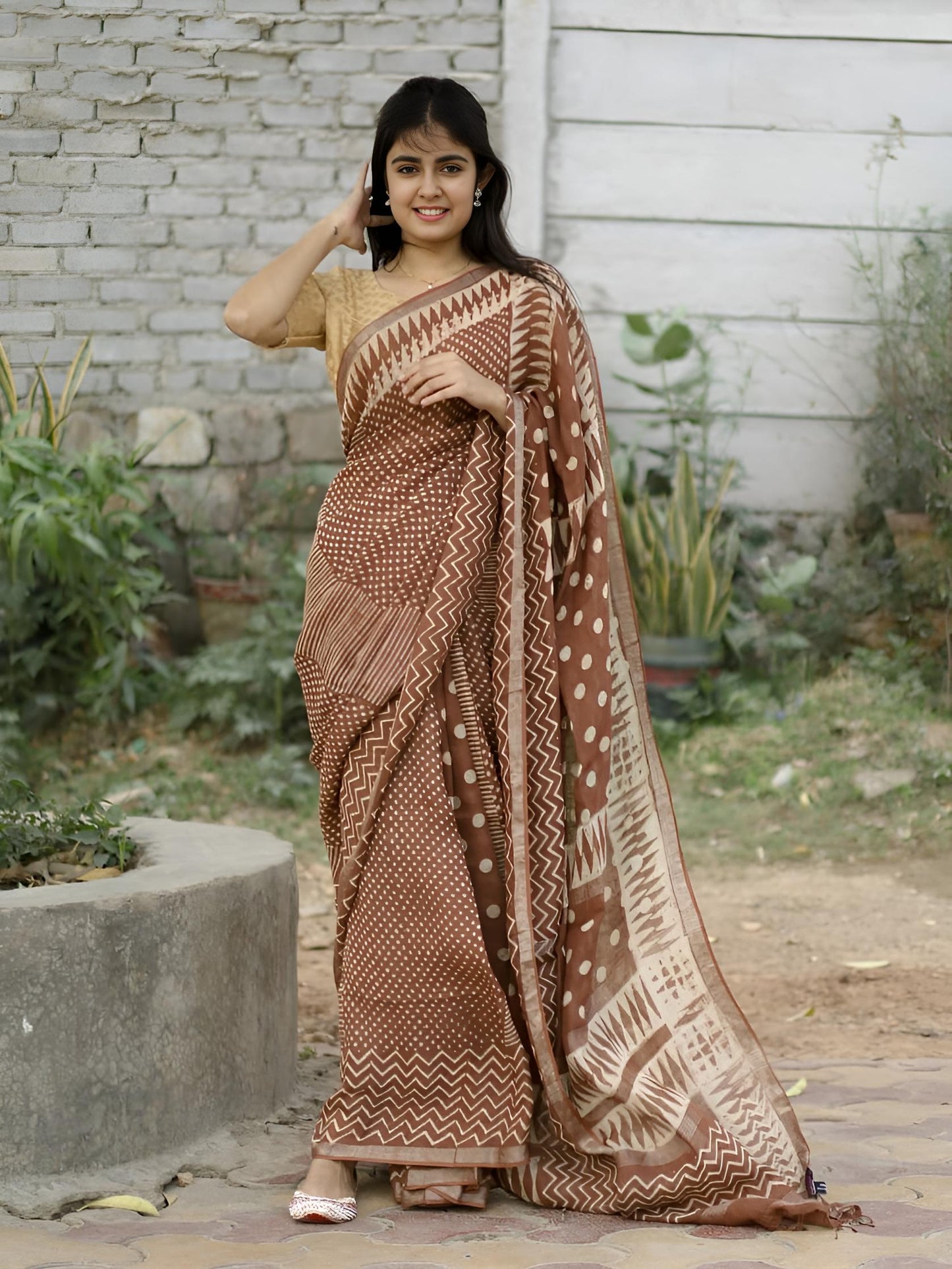 WabiSabi-BrownSaree