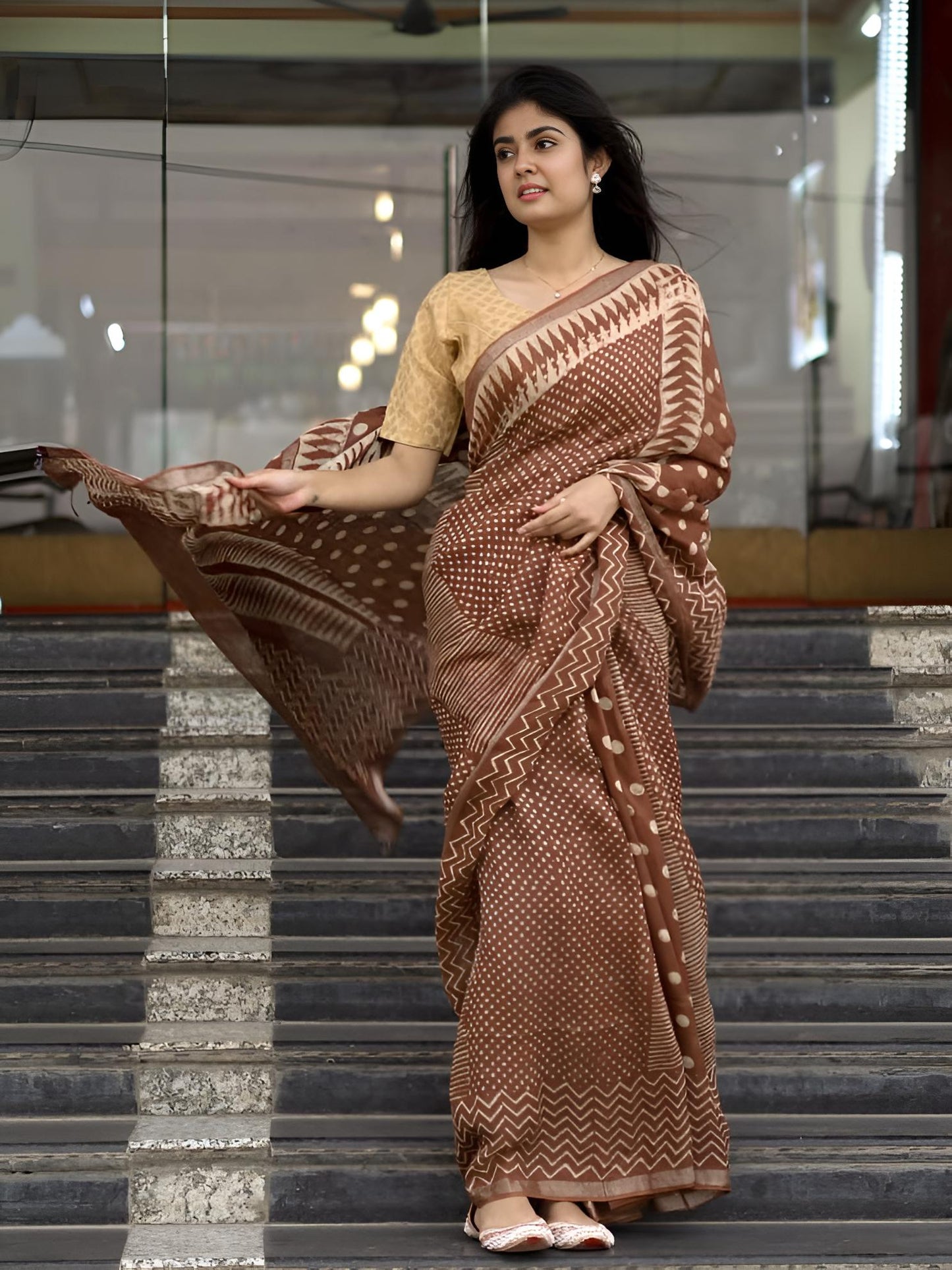 WabiSabi-BrownSaree