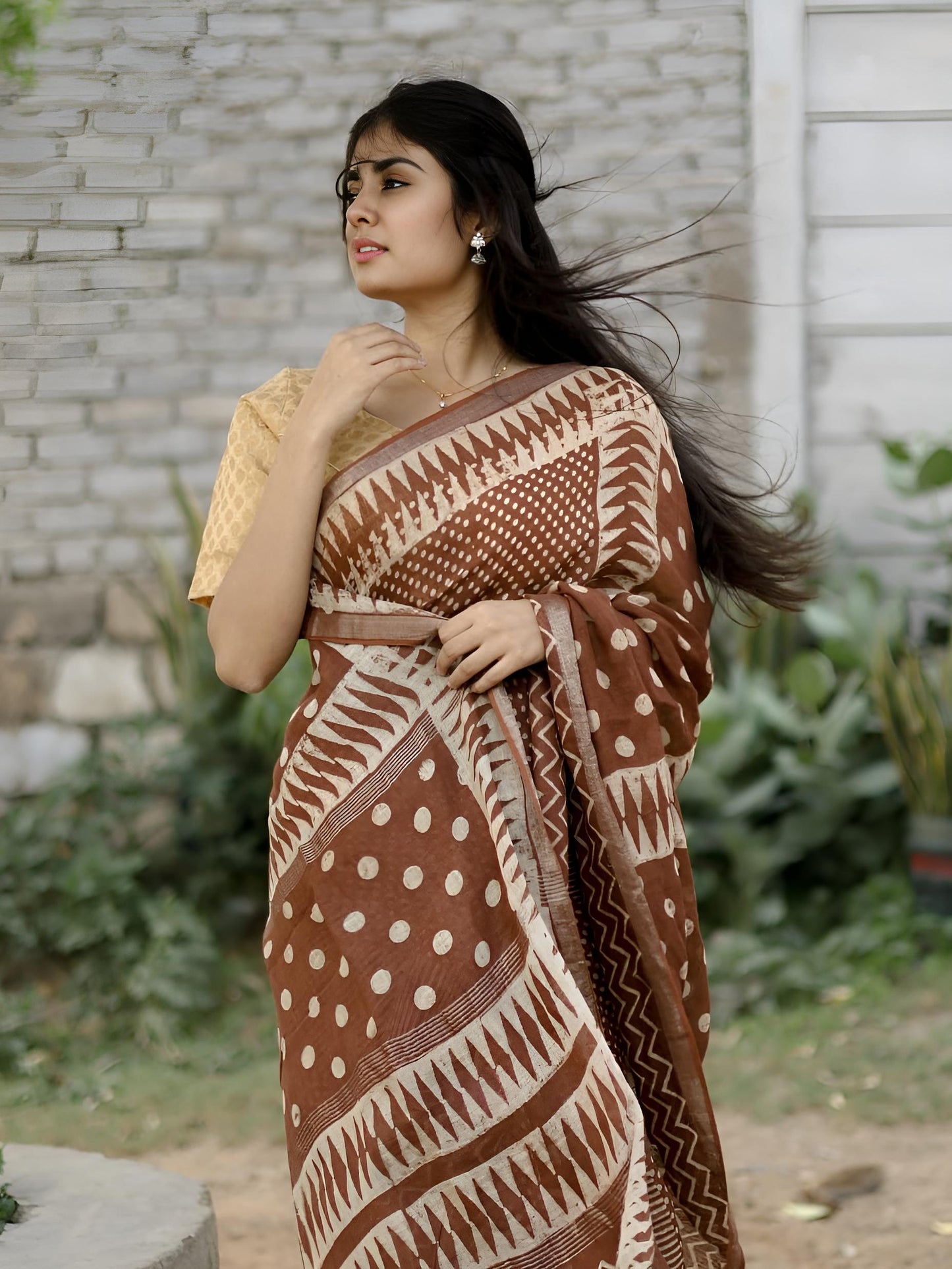 WabiSabi-BrownSaree