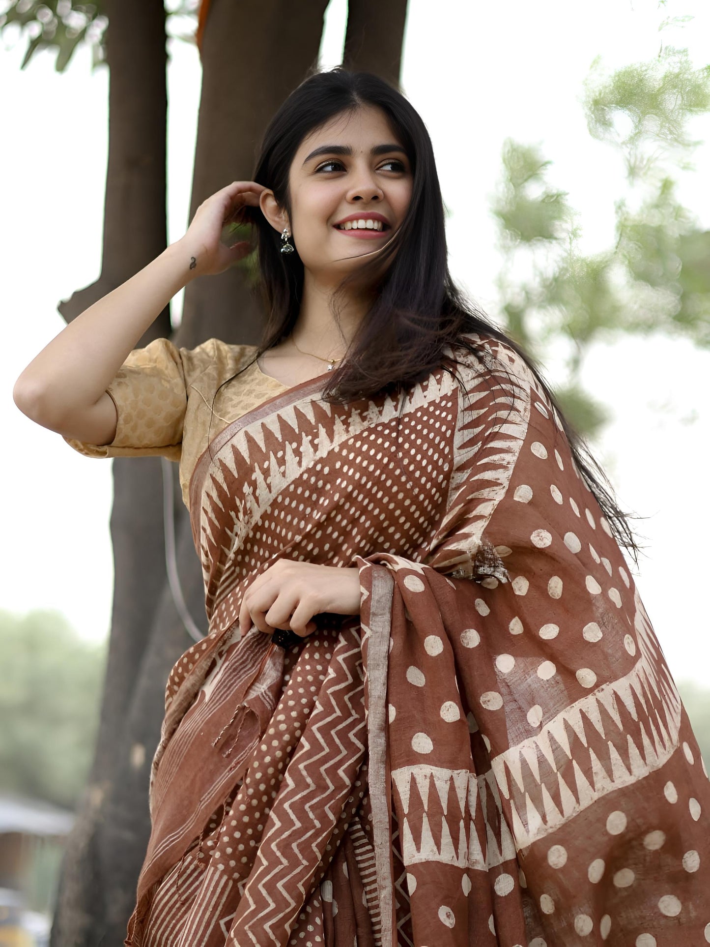 WabiSabi-BrownSaree