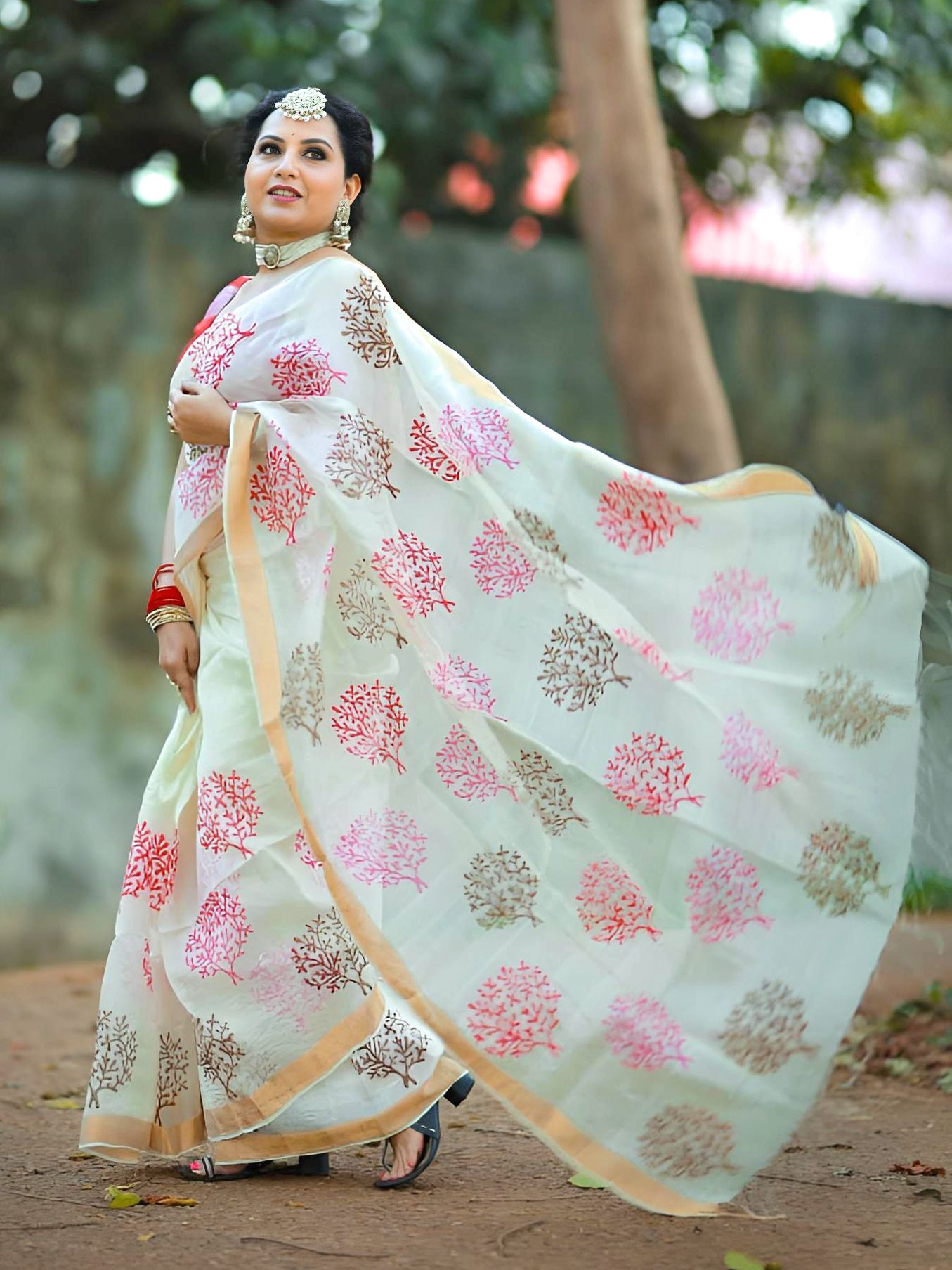 Pari tree saree