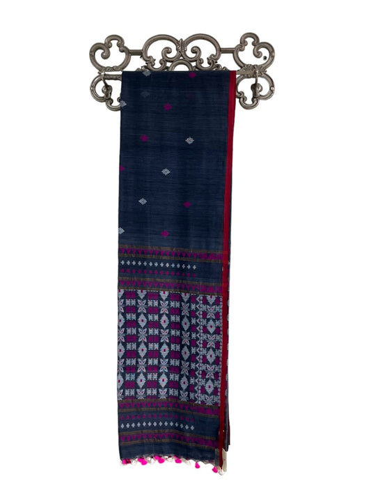 Oct 2025 Grey Weave Saree