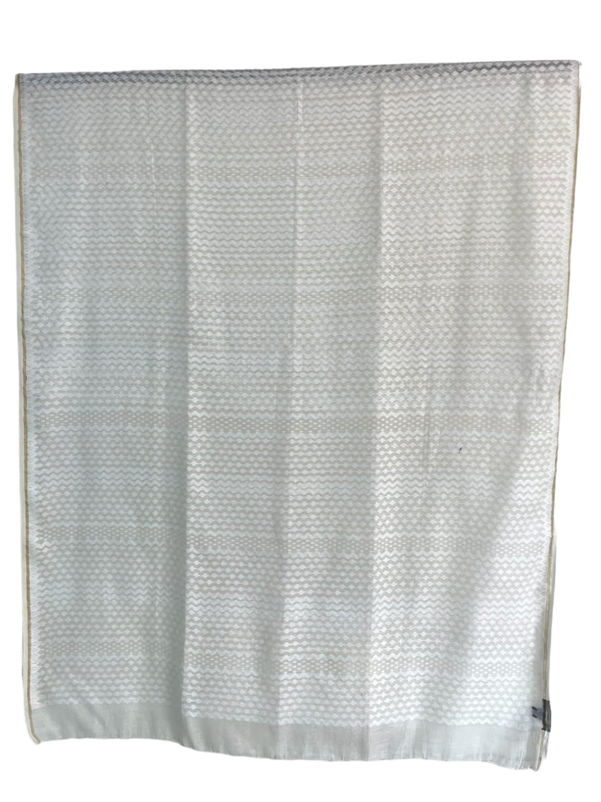 Oct 2025 White Jamdani Saree