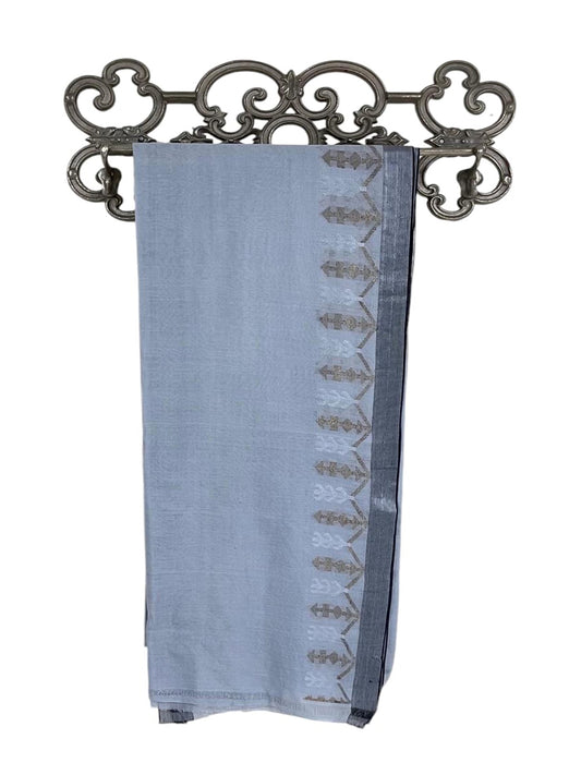 Oct 2025 Grey Jamdaani Saree