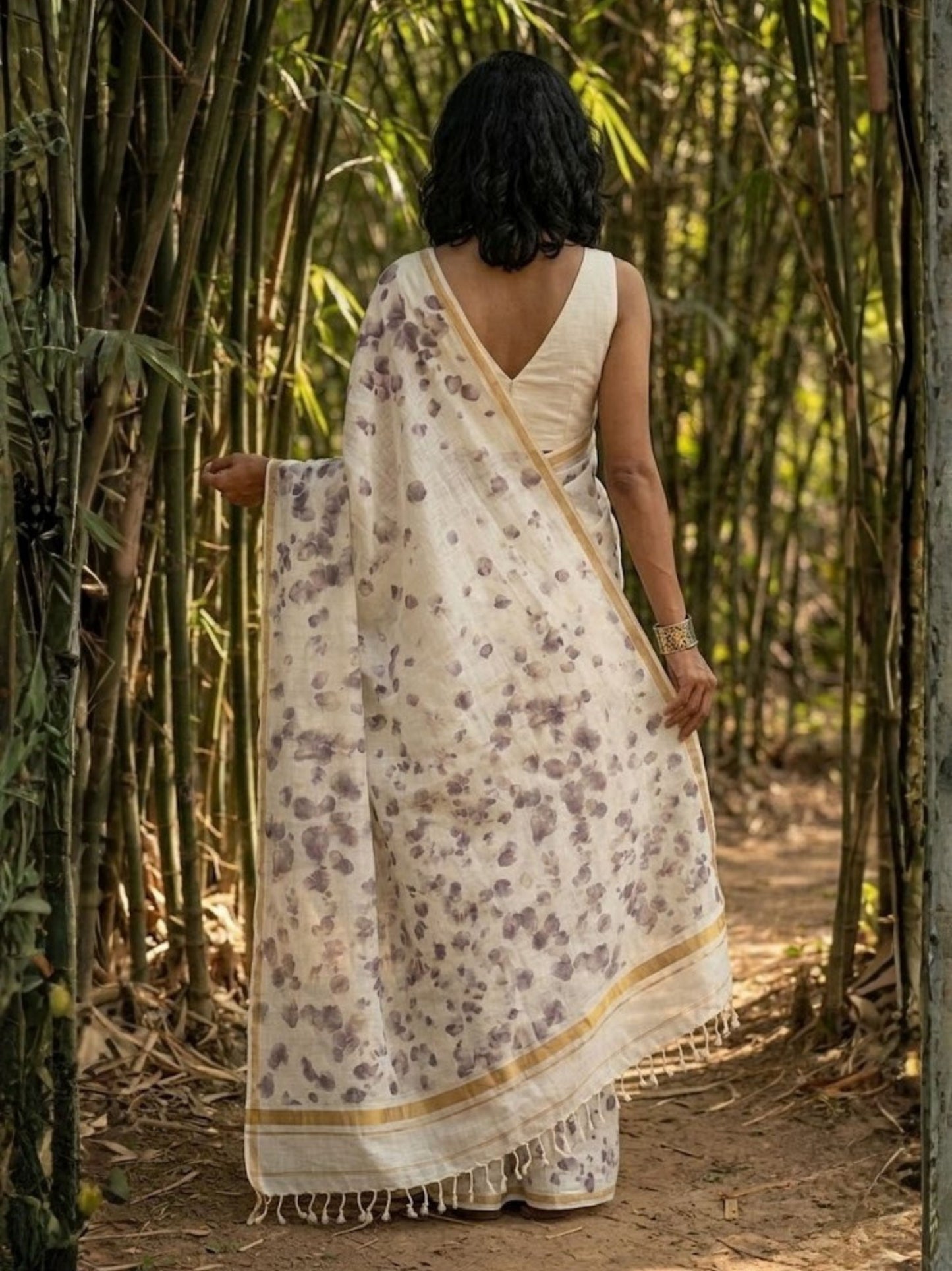 Shadow Petals Saree