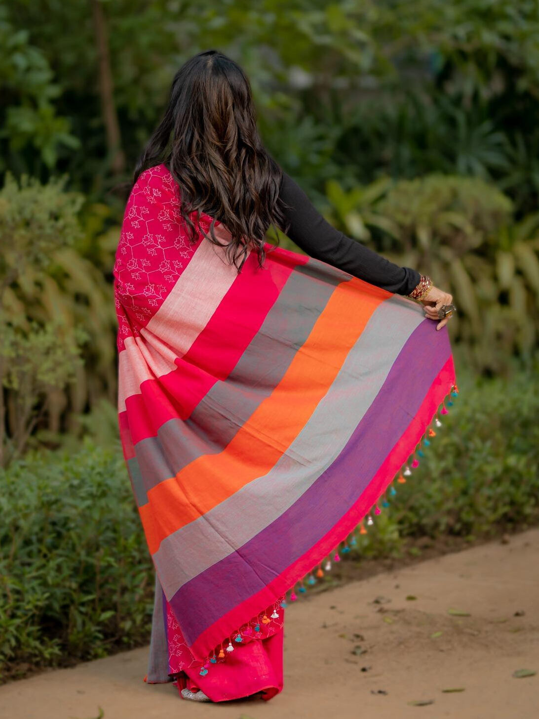 Kapaas Pink Saree