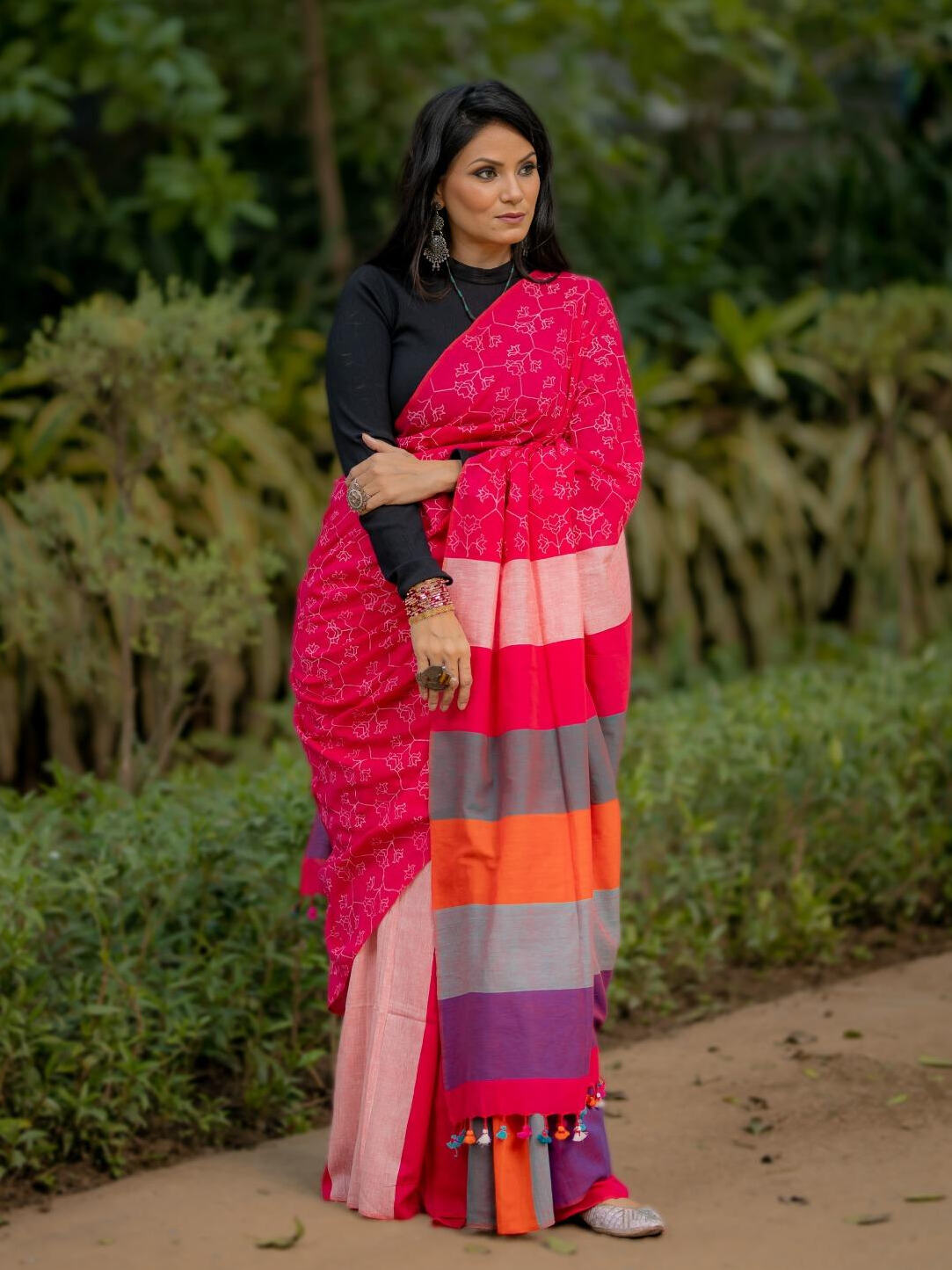 Kapaas Pink Saree