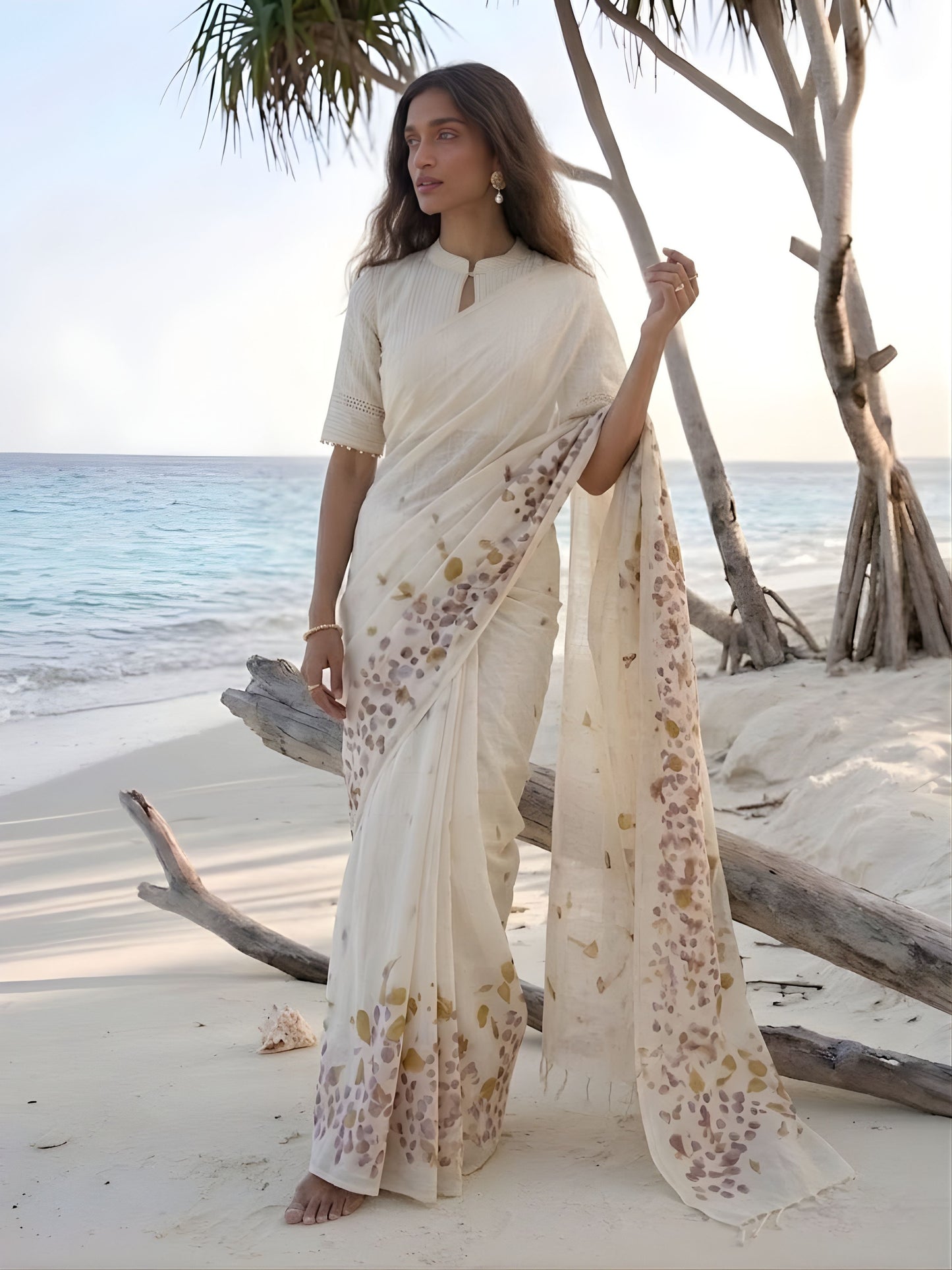 Petal Trace saree