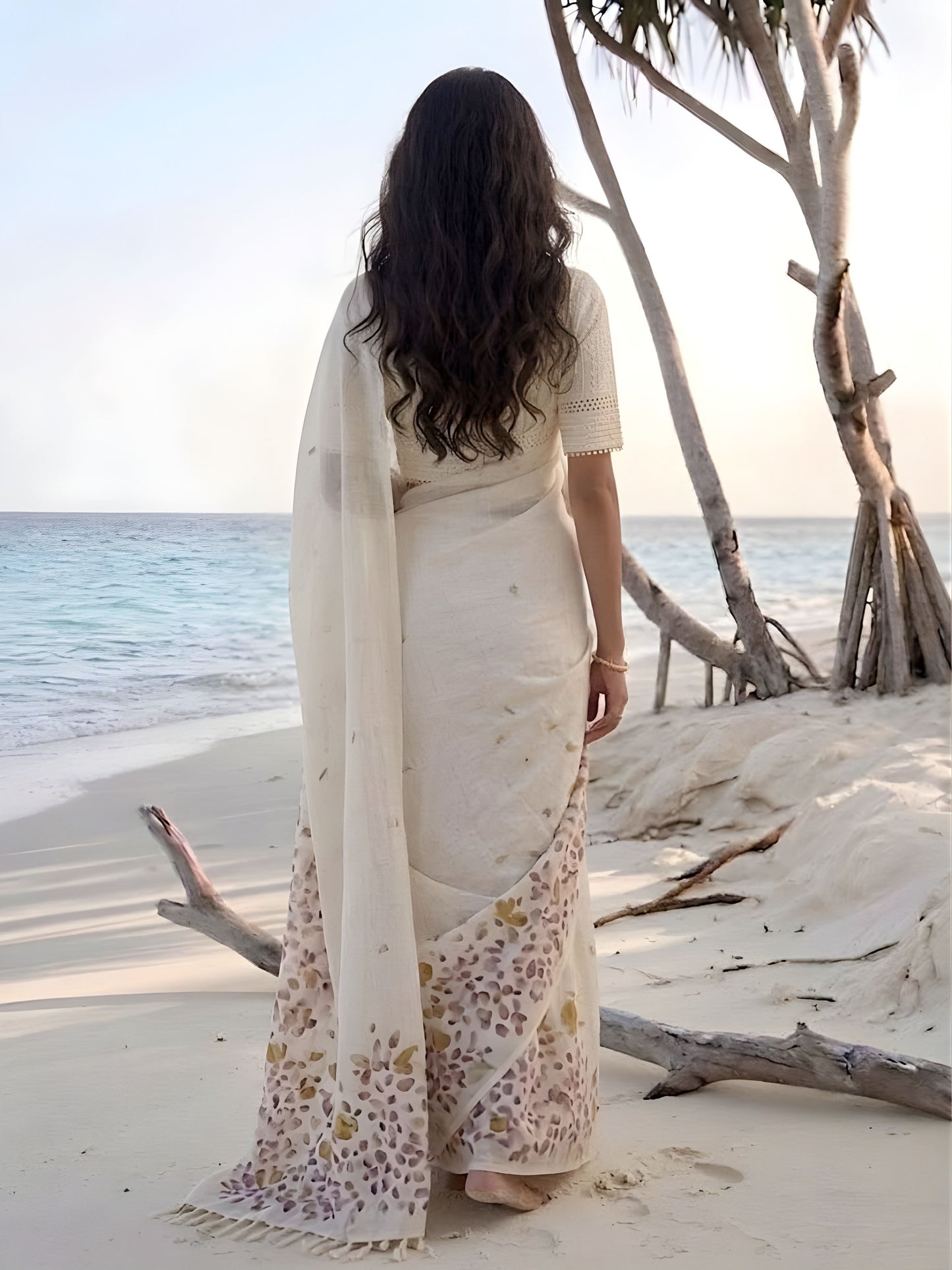 Petal Trace saree