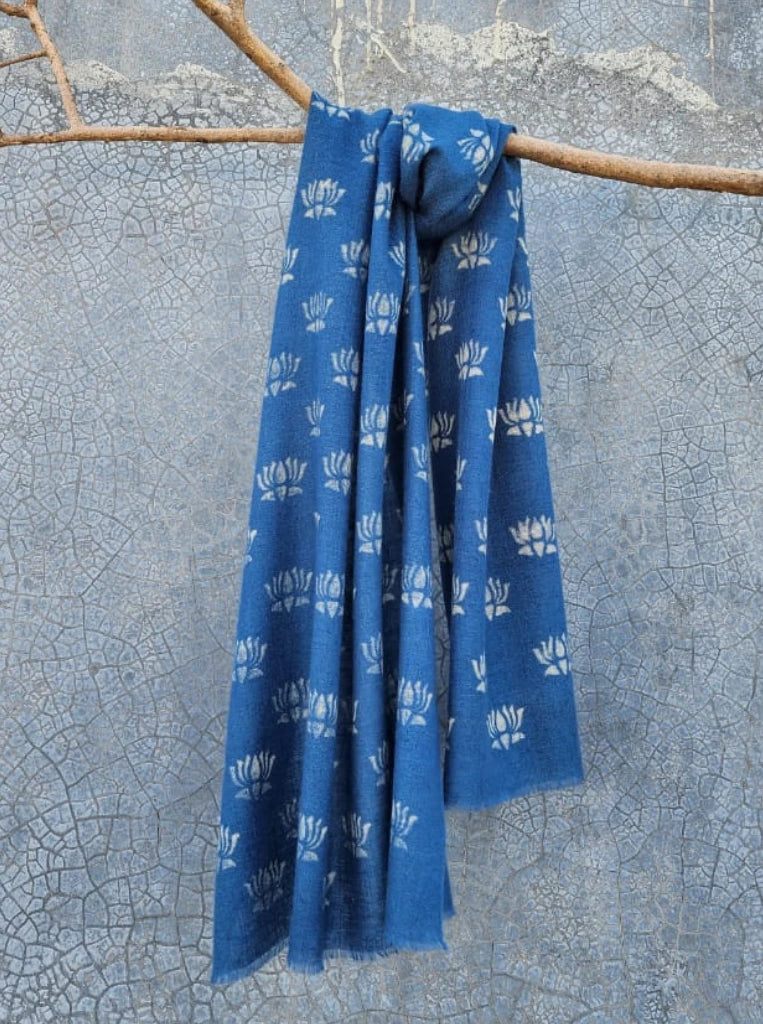 Wabi Sabi Pashmina Skybound Lotus