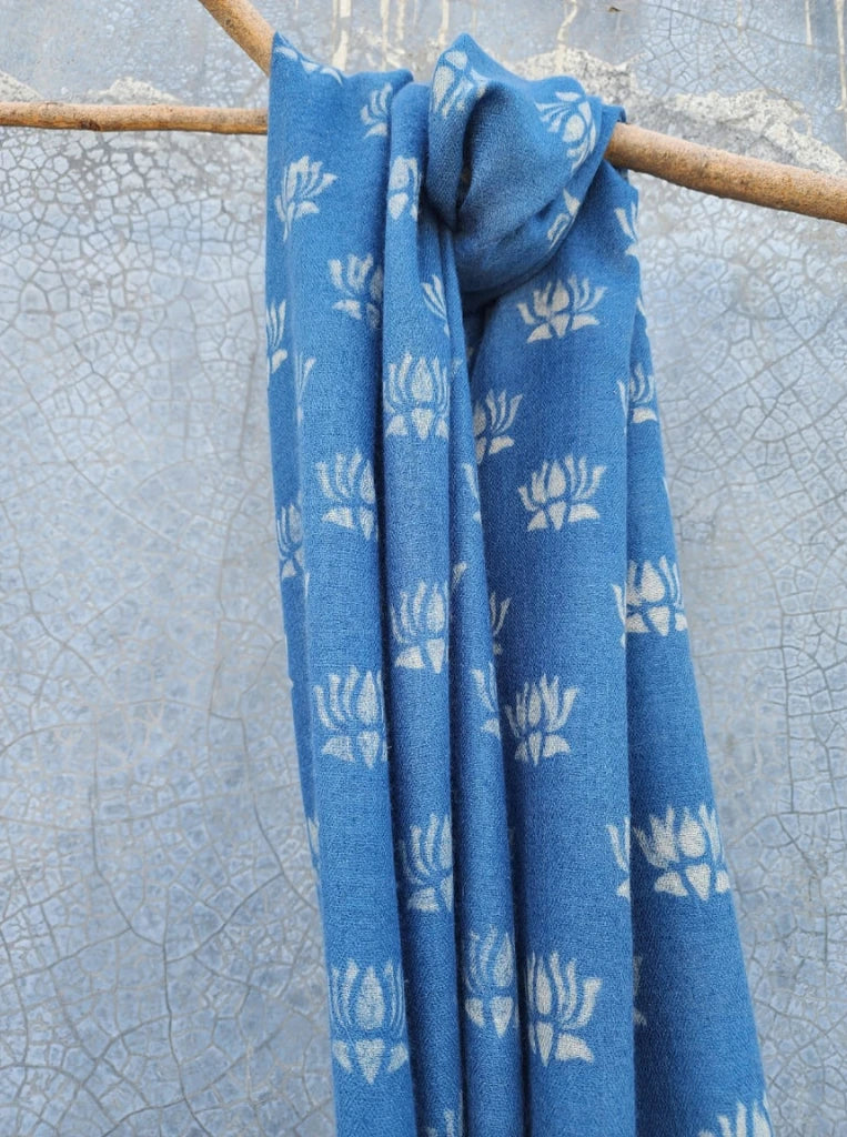 Wabi Sabi Pashmina Skybound Lotus