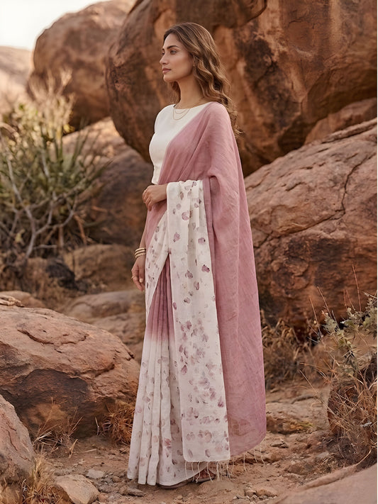Roseate Mist Saree