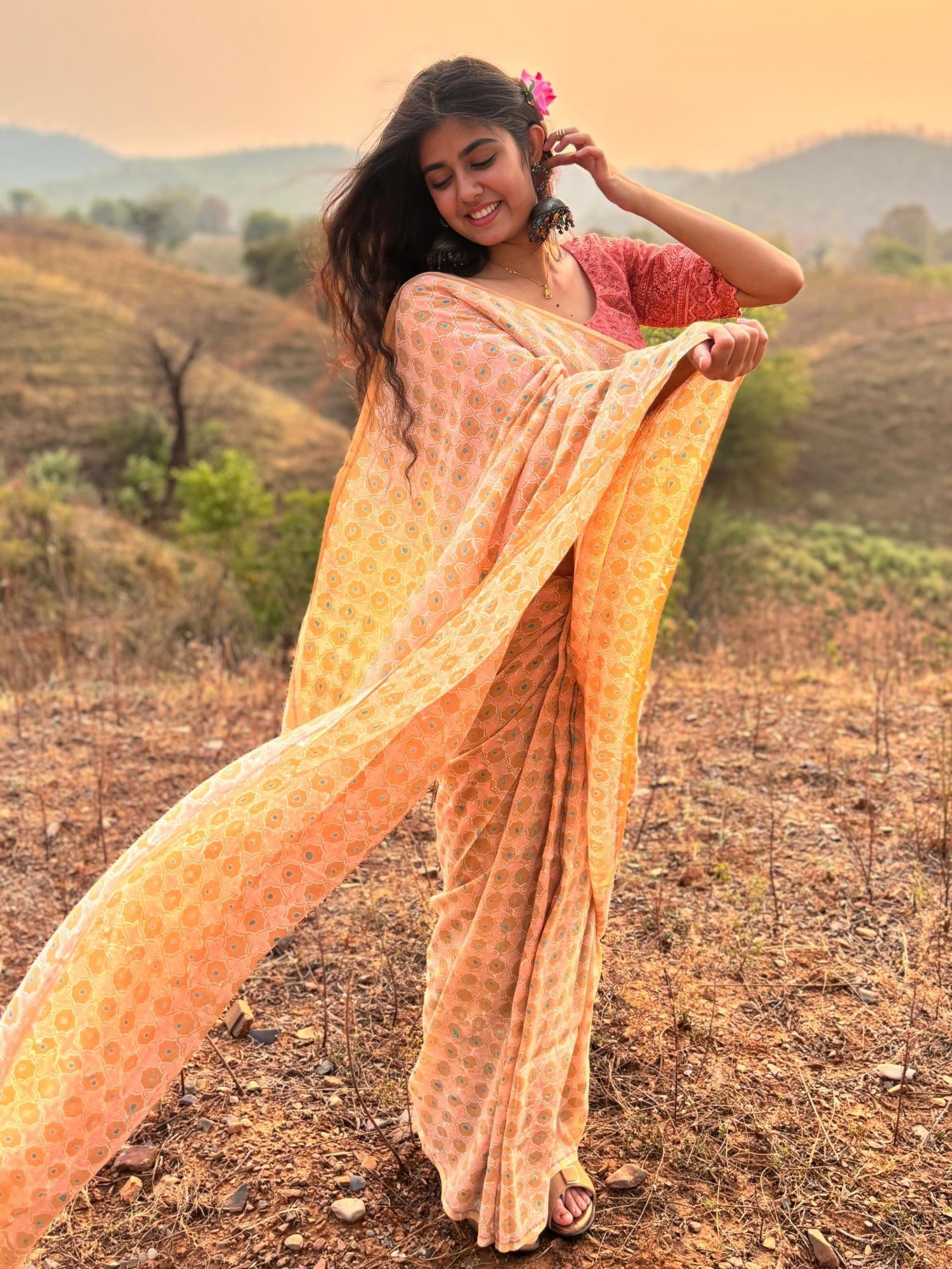 Wabi-SabiPeachSaree01