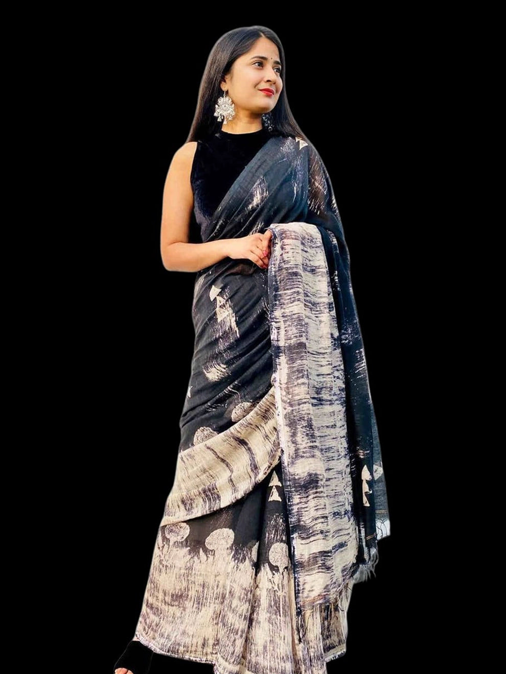 Blissful Charcoal Saree