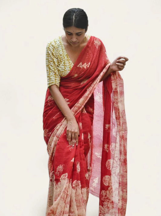 soulweaves blissful claret saree