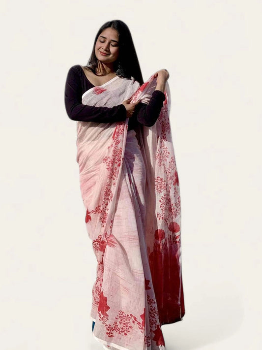 soulweaves blissful crimson saree