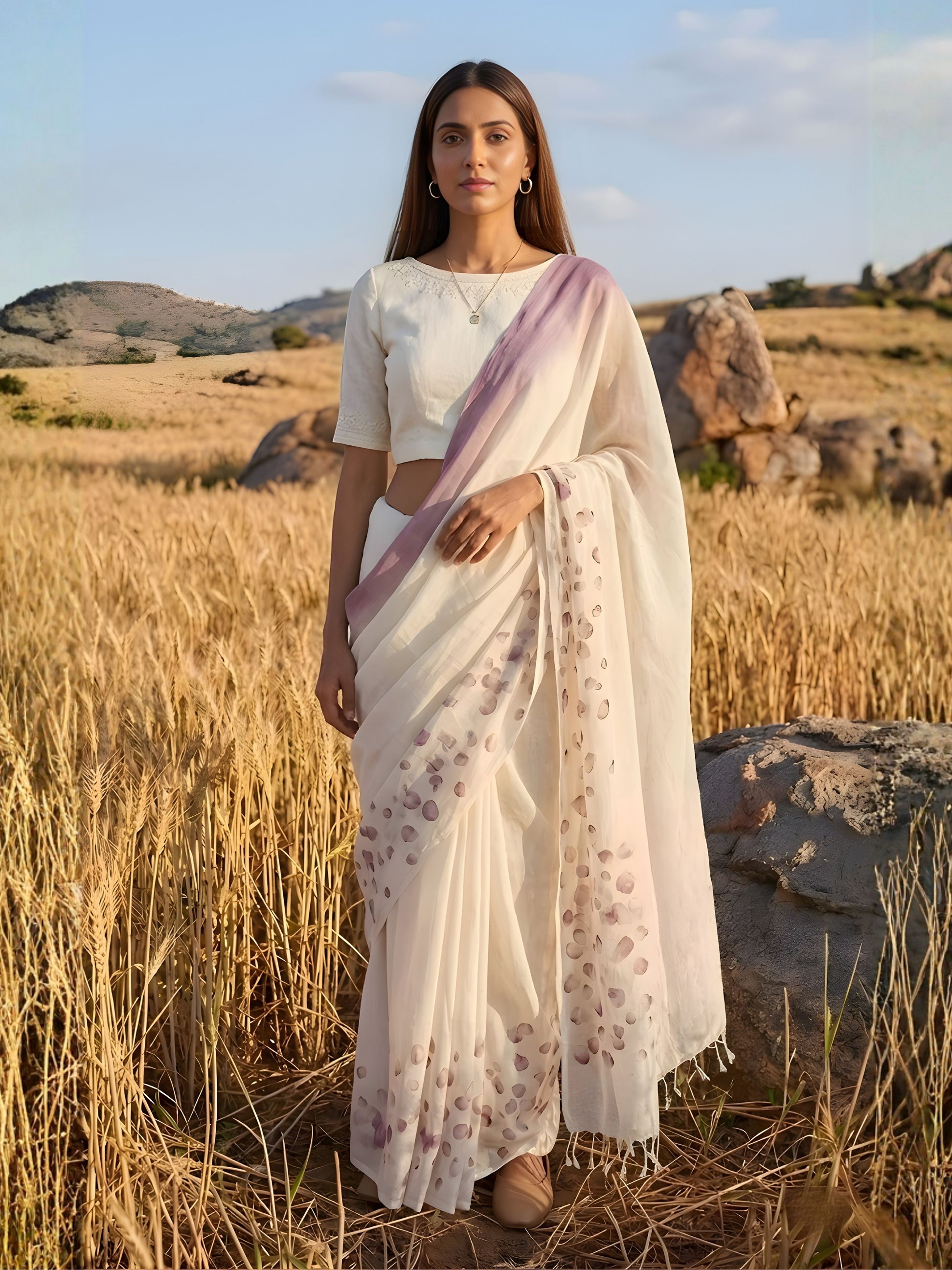 Harvest Bloom saree