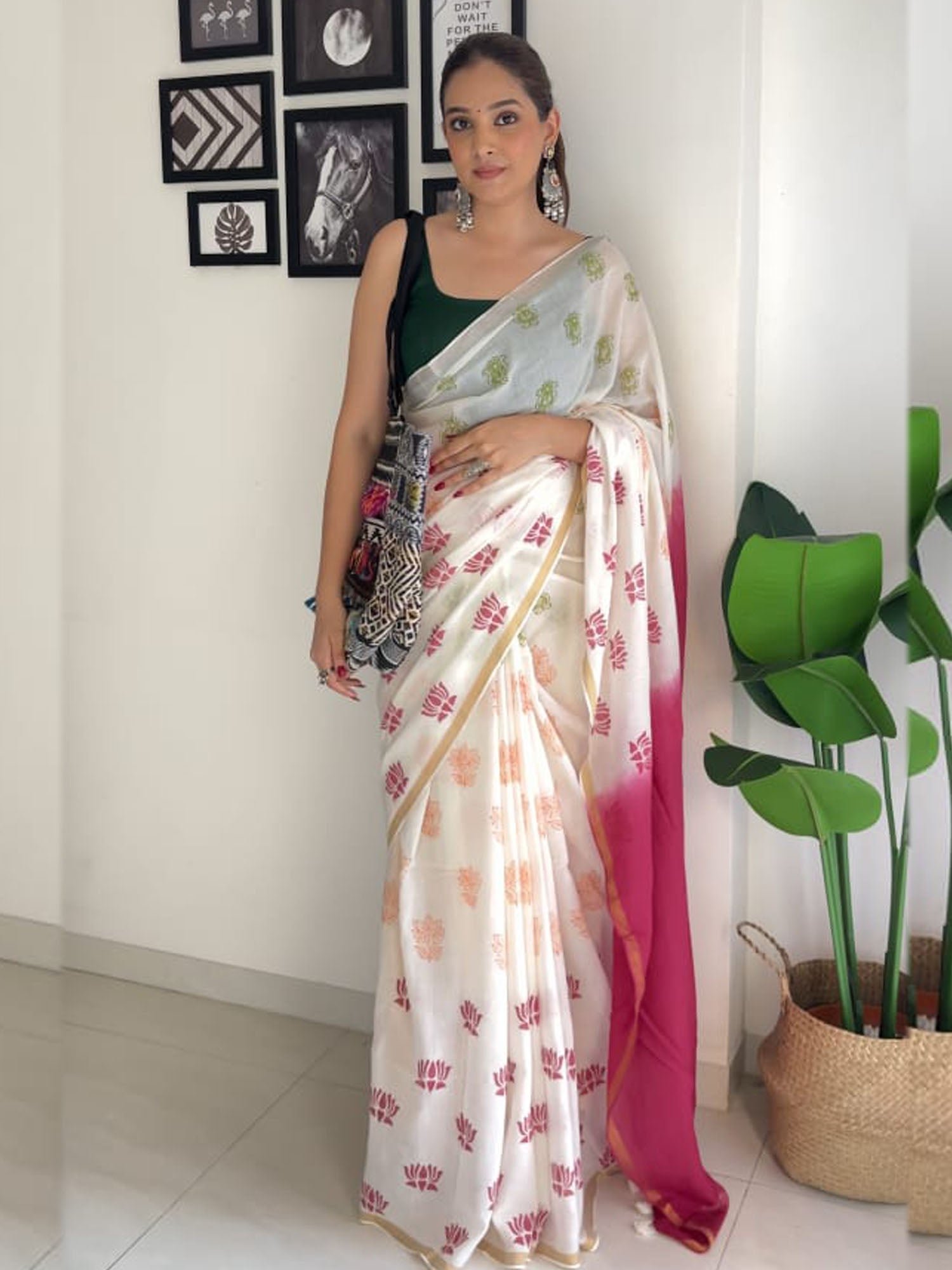 soulweaves lotus 3 col sarees