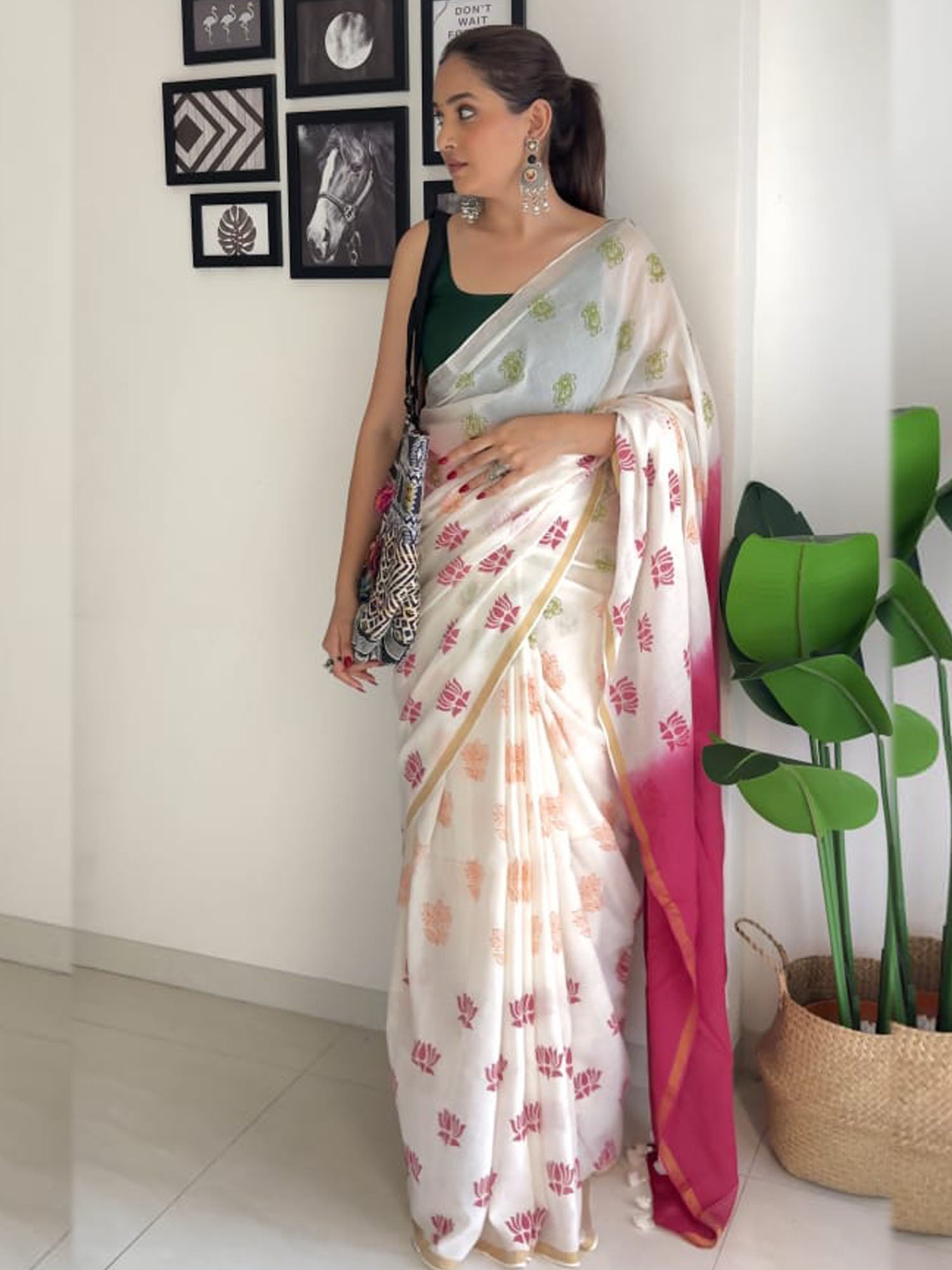 soulweaves lotus 3 col sarees