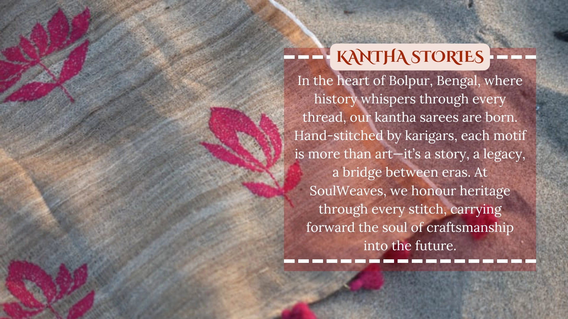 Soulweaves Kantha Stories collections