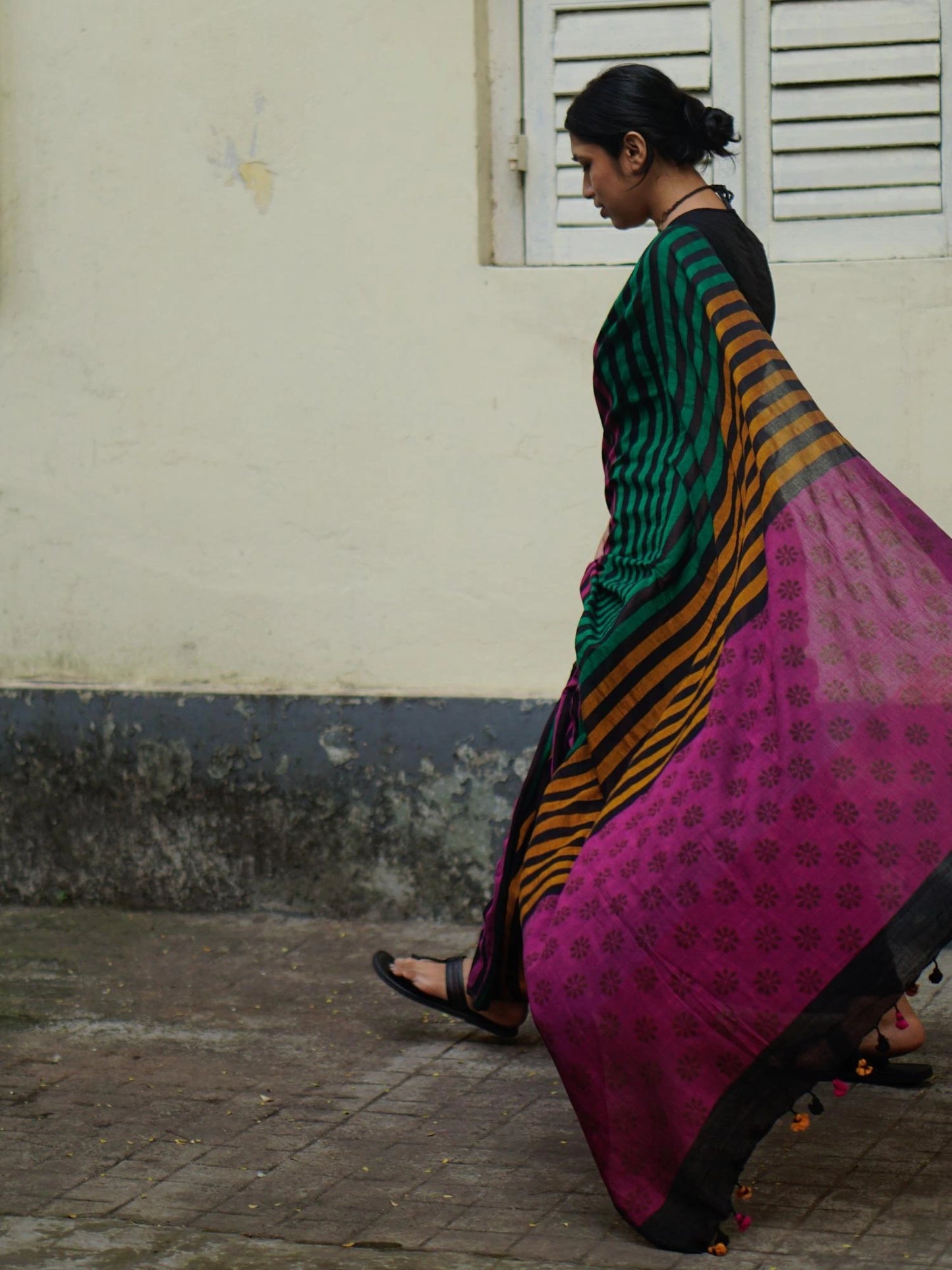 Soulweaves Multi Stripes Saree Collection