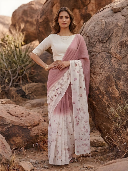 Roseate Mist Saree